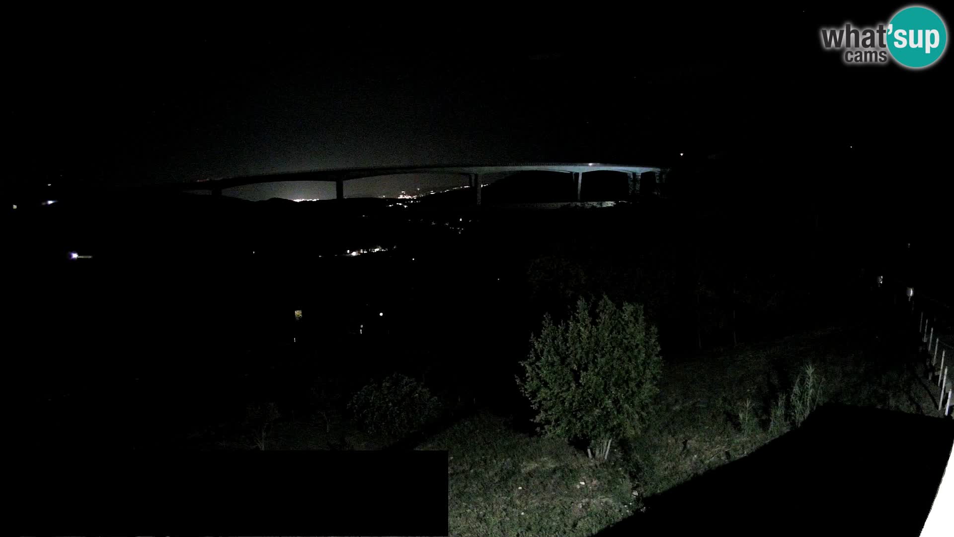 Livecam  Črni Kal Viadotto – panorama dal Viki Burger