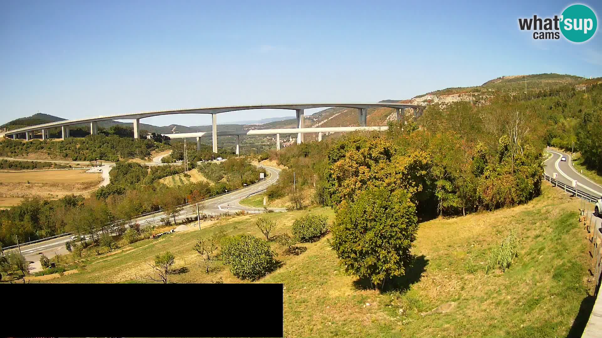 Camera en vivo Črni Kal Viaducto – Viki Burger