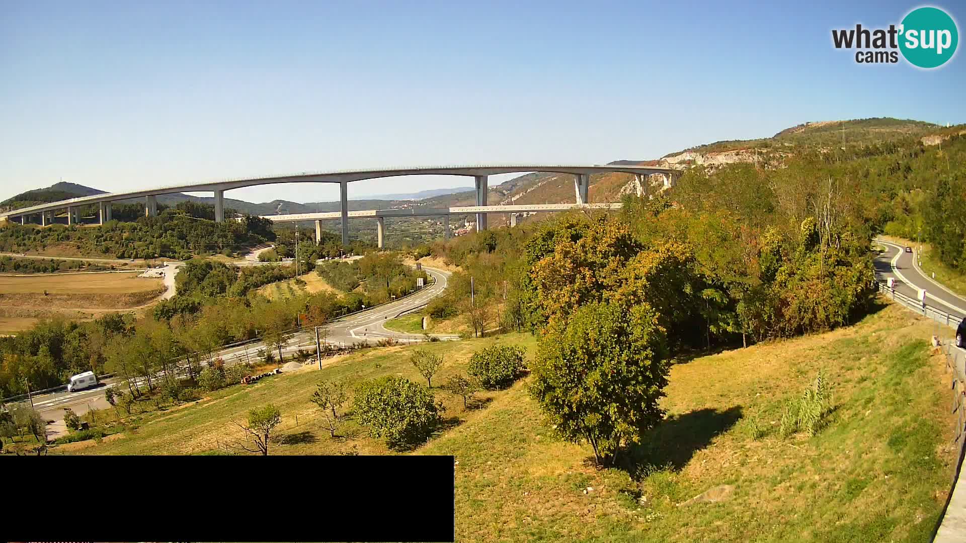 Camera en vivo Črni Kal Viaducto – Viki Burger