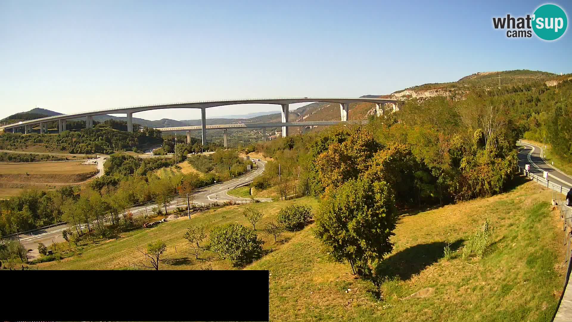 Camera en vivo Črni Kal Viaducto – Viki Burger