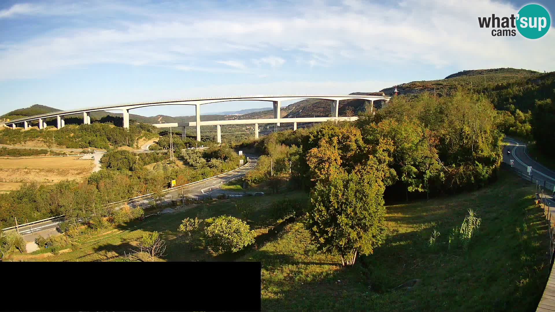 Camera en vivo Črni Kal Viaducto – Viki Burger