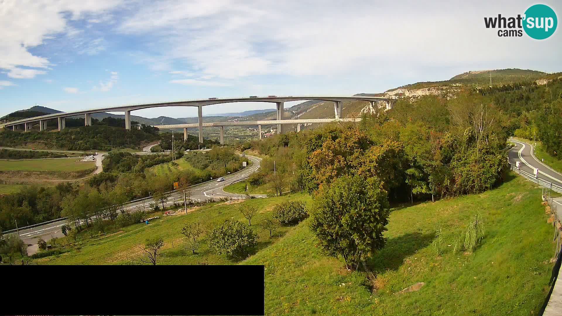 Camera en vivo Črni Kal Viaducto – Viki Burger
