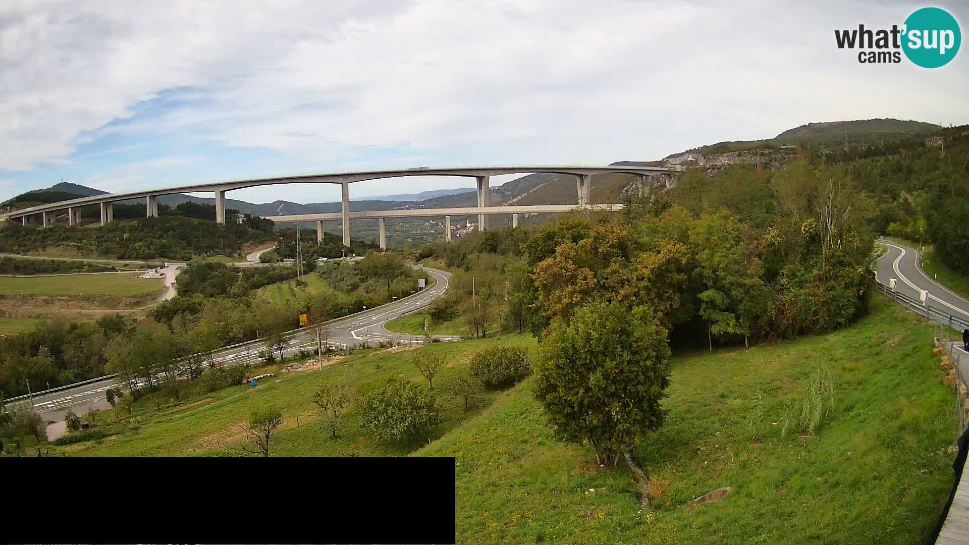 Camera en vivo Črni Kal Viaducto – Viki Burger