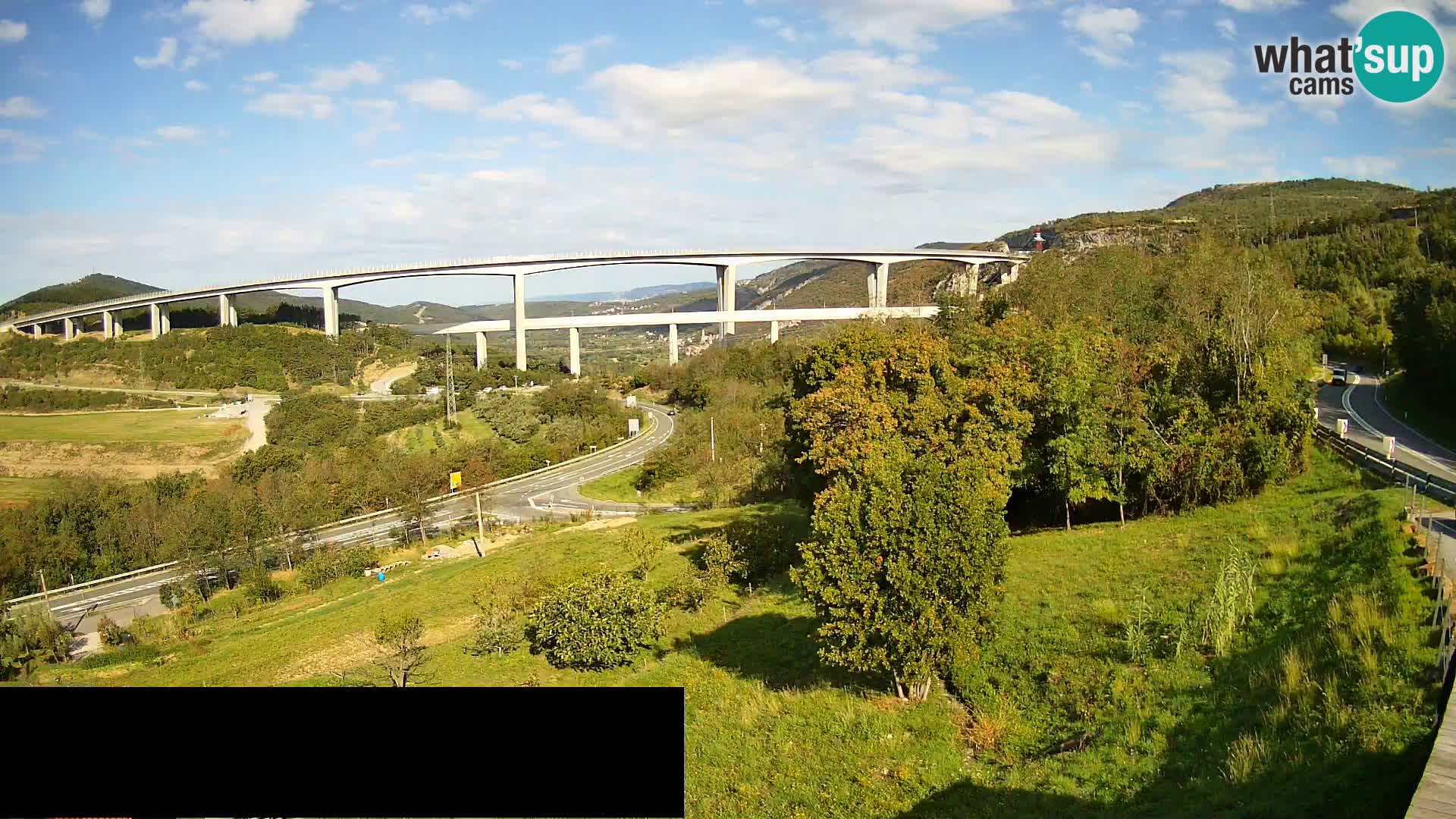 Camera en vivo Črni Kal Viaducto – Viki Burger