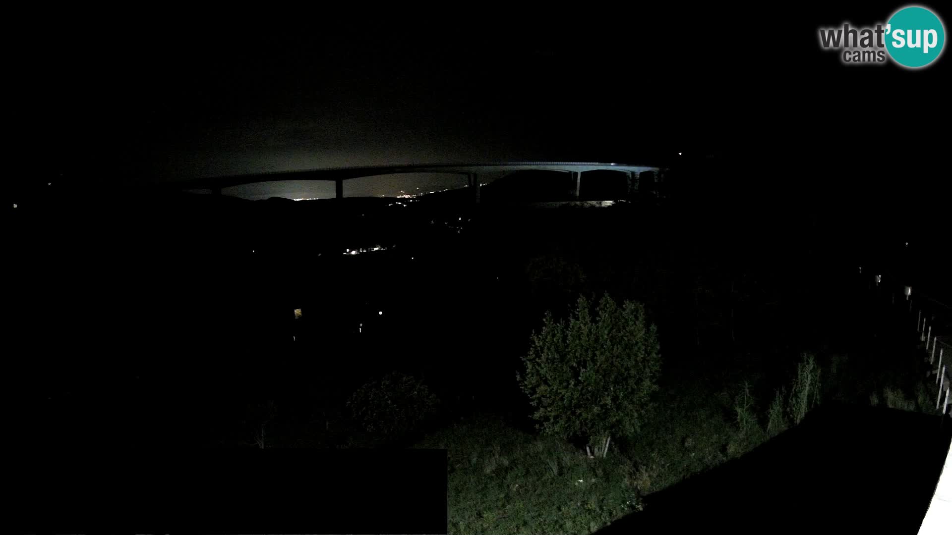 Livecam  Črni Kal Viadotto – panorama dal Viki Burger