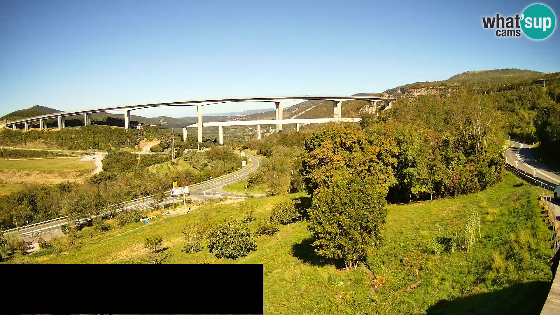Camera en vivo Črni Kal Viaducto – Viki Burger