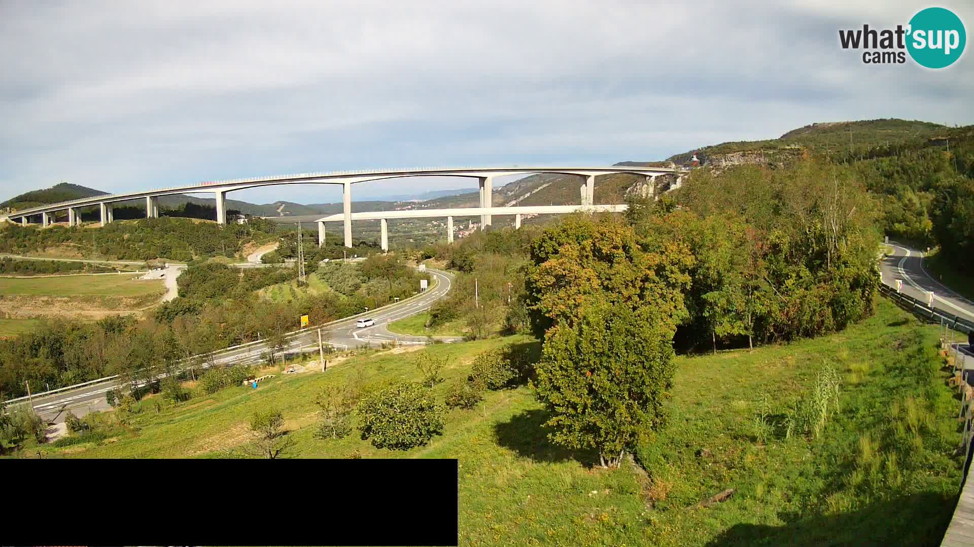 Camera en vivo Črni Kal Viaducto – Viki Burger