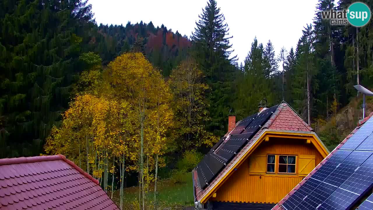Webcam Lukanja – Pohorje houses a Water village