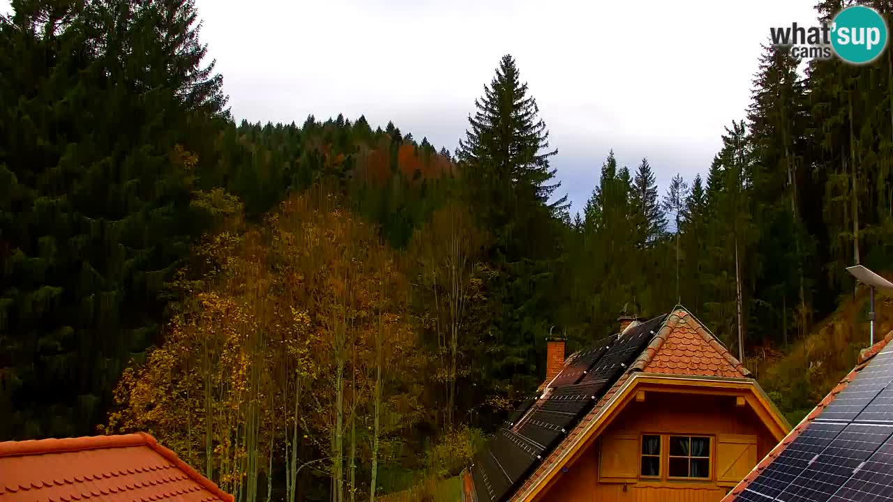 Webcam Lukanja – Pohorje houses a Water village