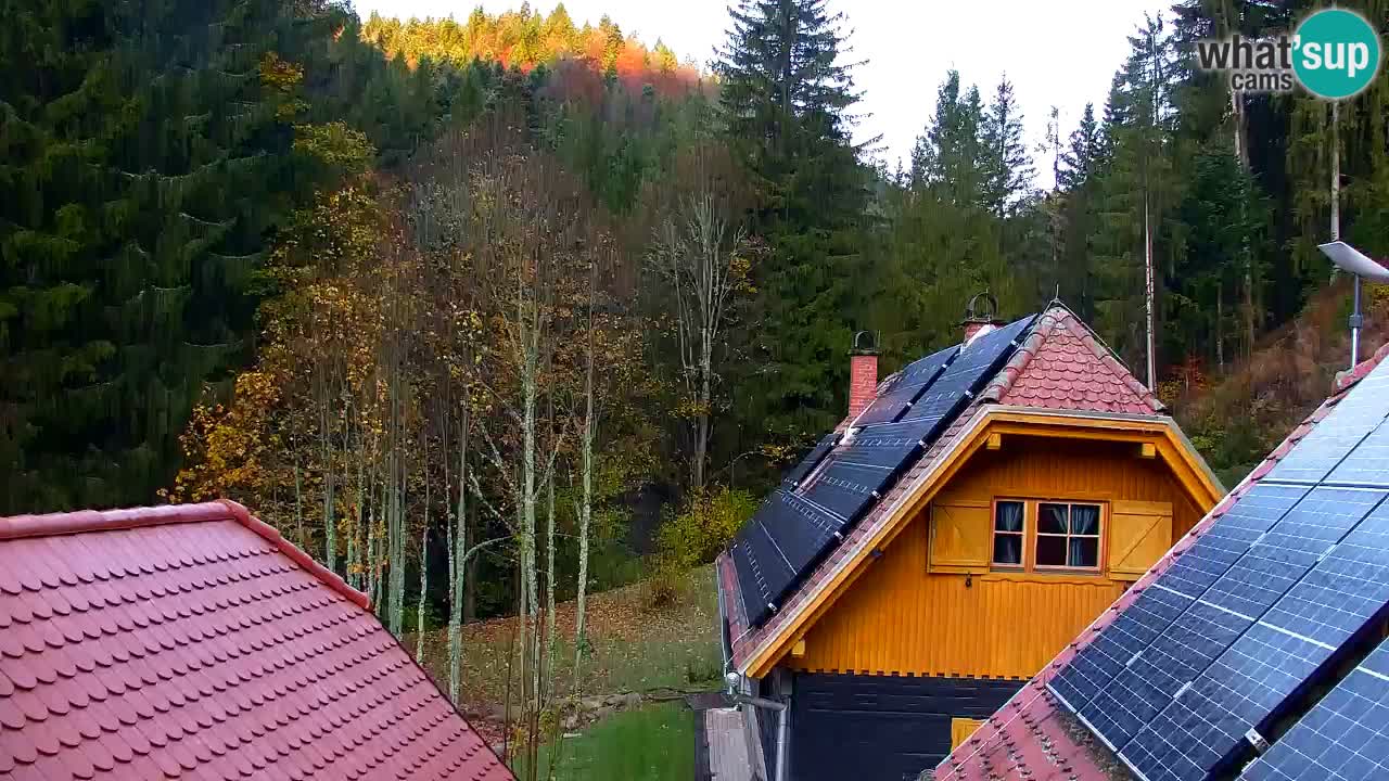 Webcam Lukanja – Pohorje houses a Water village