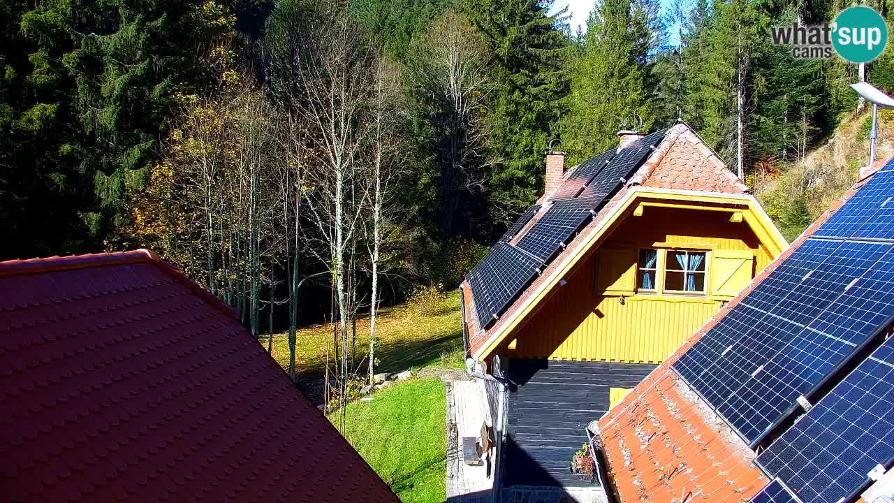 Webcam Lukanja – Pohorje houses a Water village