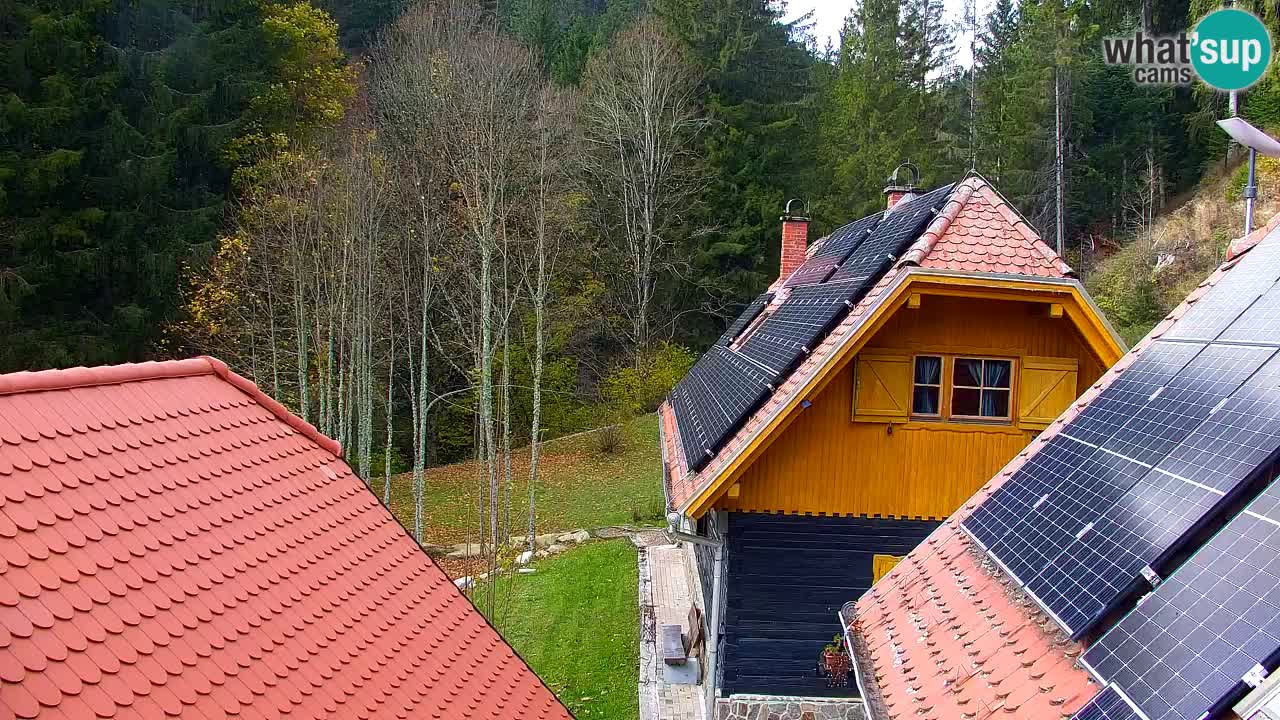 Webcam Lukanja – Pohorje houses a Water village
