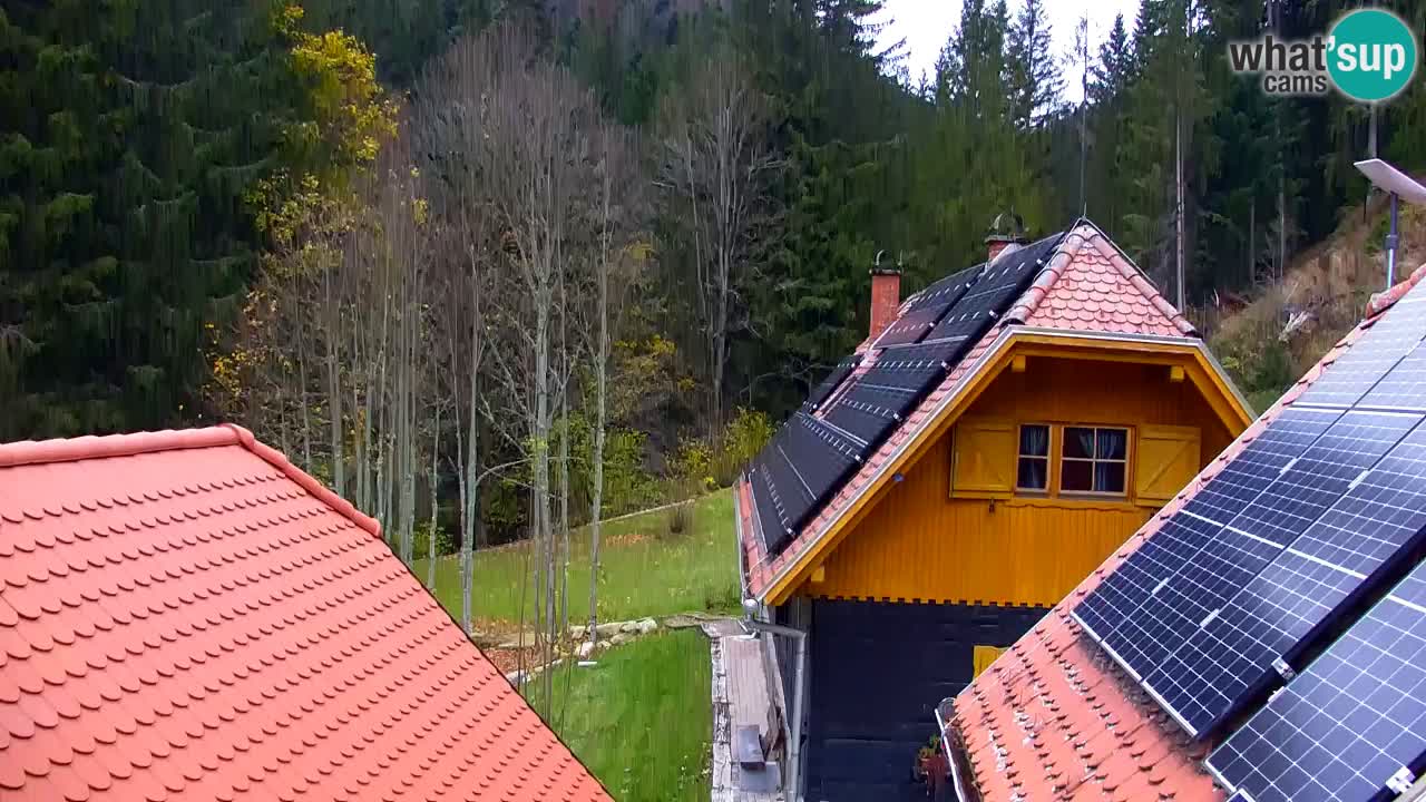 Webcam Lukanja – Pohorje houses a Water village