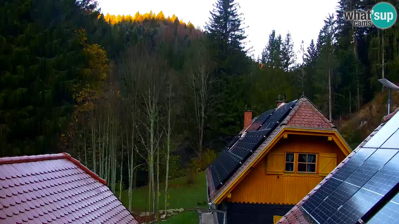 Webcam Lukanja – Pohorje houses a Water village