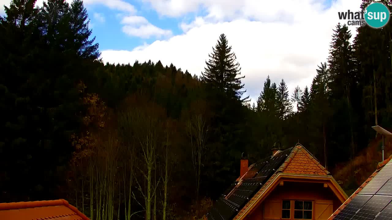 Webcam Lukanja – Pohorje houses a Water village