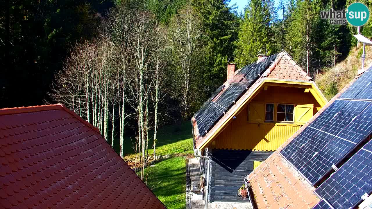 Webcam Lukanja – Pohorje houses a Water village