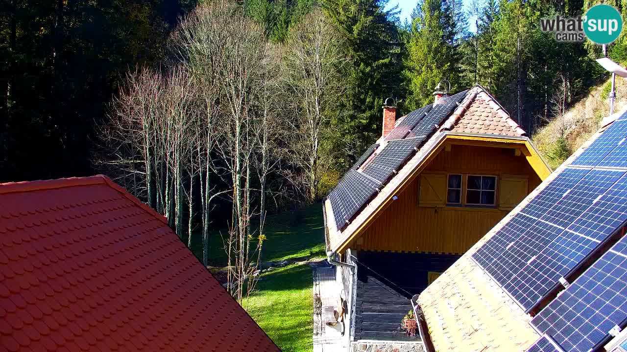 Webcam Lukanja – Pohorje houses a Water village
