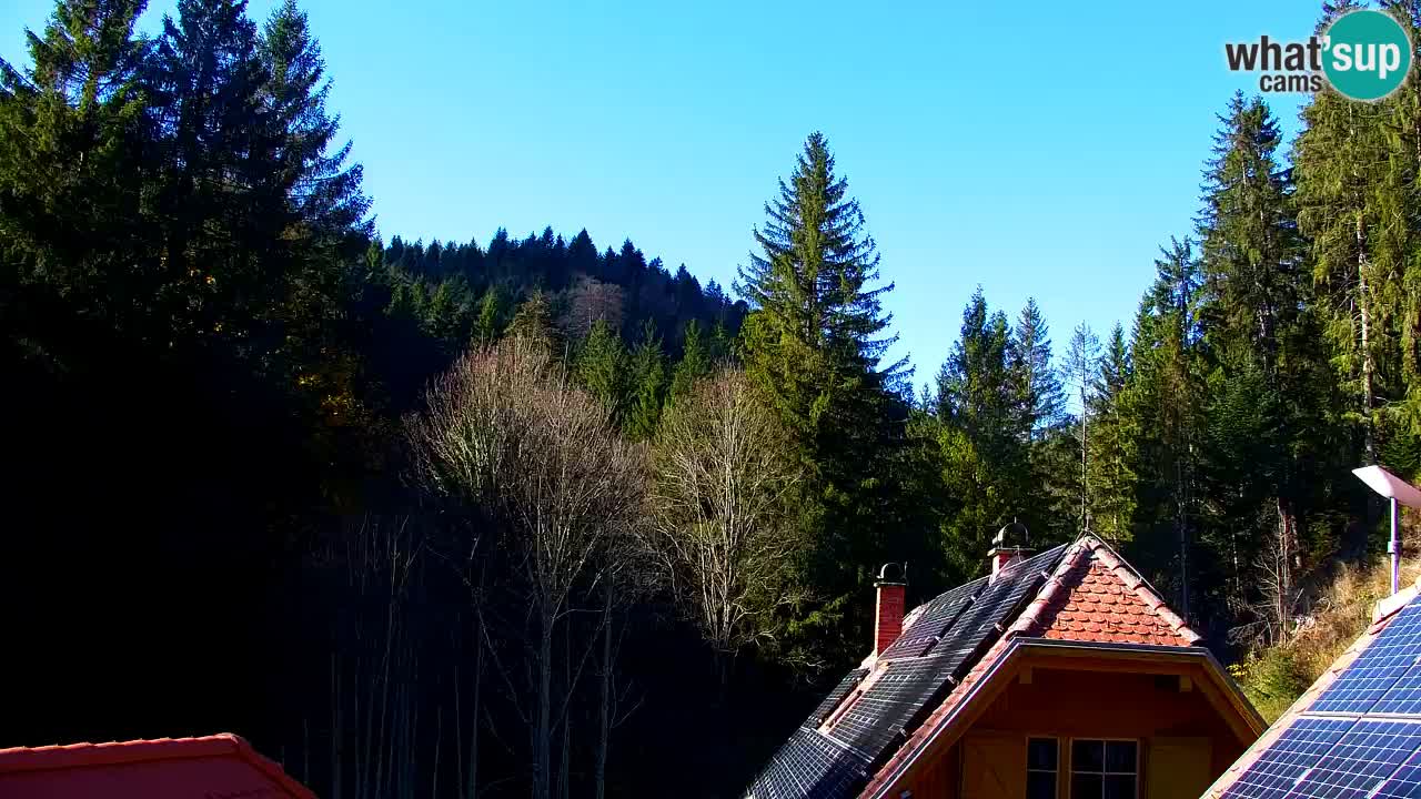 Webcam Lukanja – Pohorje houses a Water village