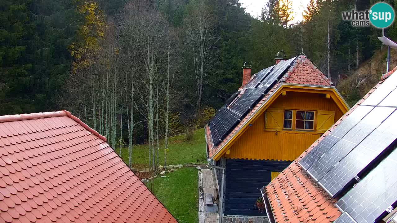 Webcam Lukanja – Pohorje houses a Water village