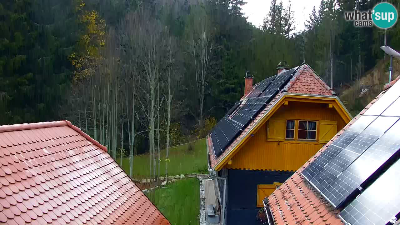 Webcam Lukanja – Pohorje houses a Water village