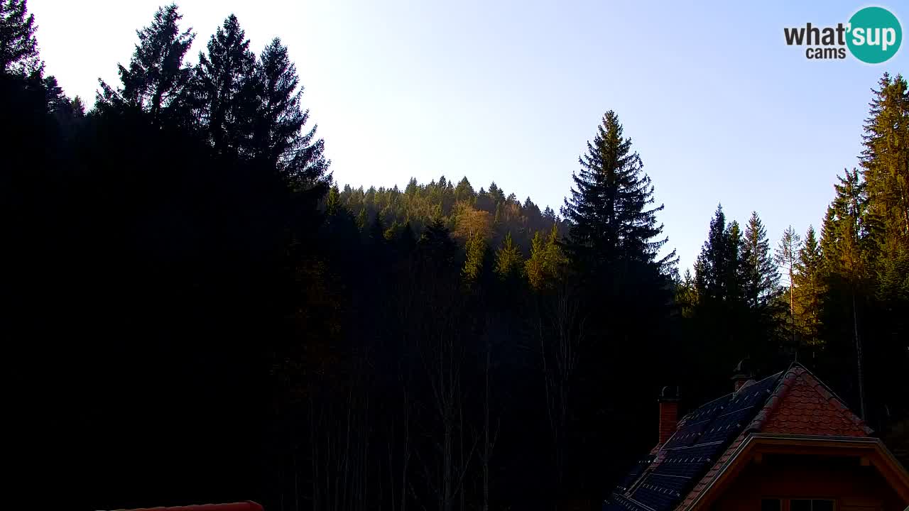Webcam Lukanja – Pohorje houses a Water village