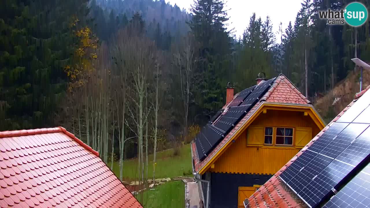 Webcam Lukanja – Pohorje houses a Water village