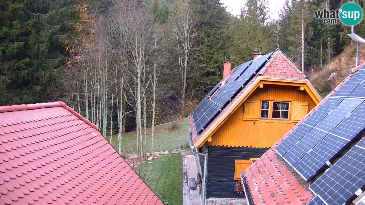 Webcam Lukanja – Pohorje houses a Water village