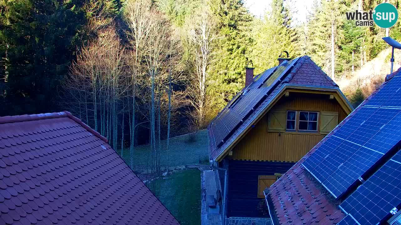 Webcam Lukanja – Pohorje houses a Water village
