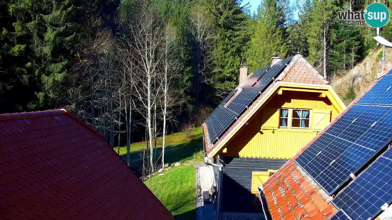 Webcam Lukanja – Pohorje houses a Water village