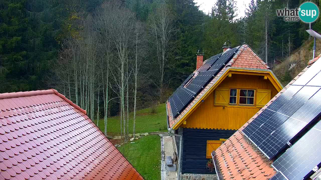 Webcam Lukanja – Pohorje houses a Water village