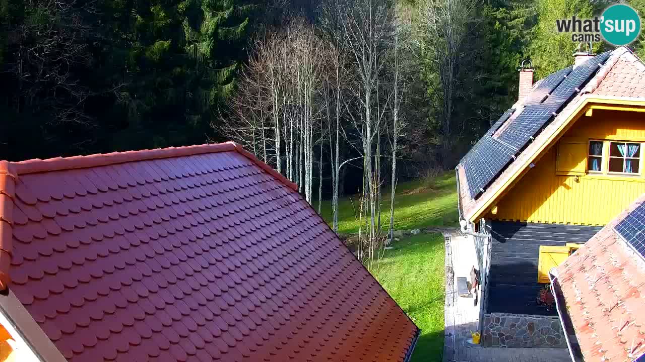 Webcam Lukanja – Pohorje houses a Water village