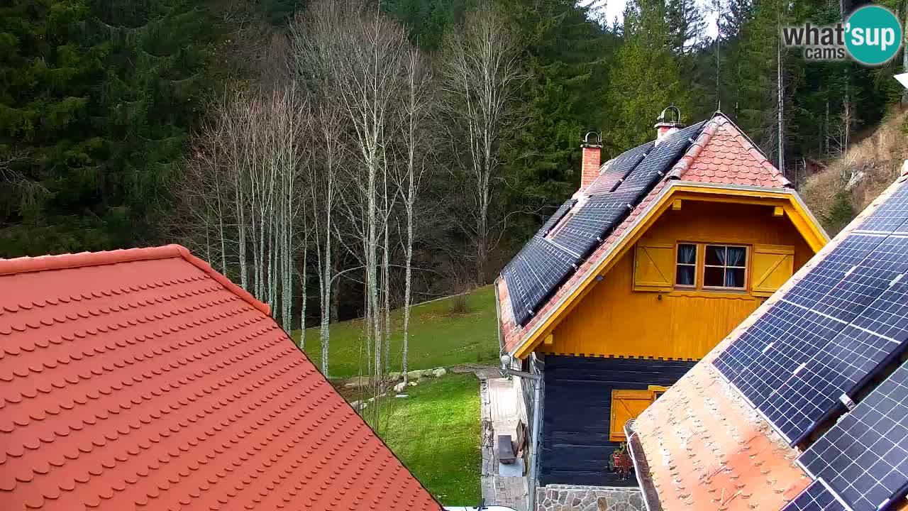 Webcam Lukanja – Pohorje houses a Water village