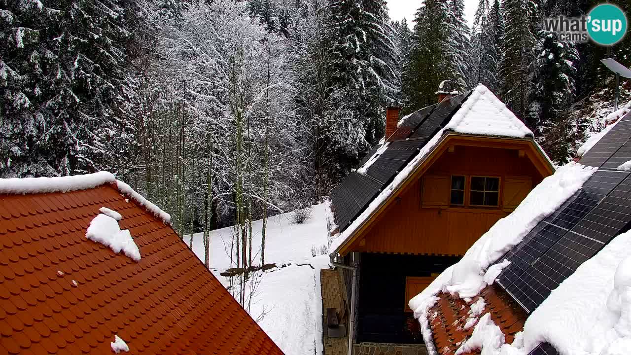 Webcam Lukanja – Pohorje houses a Water village