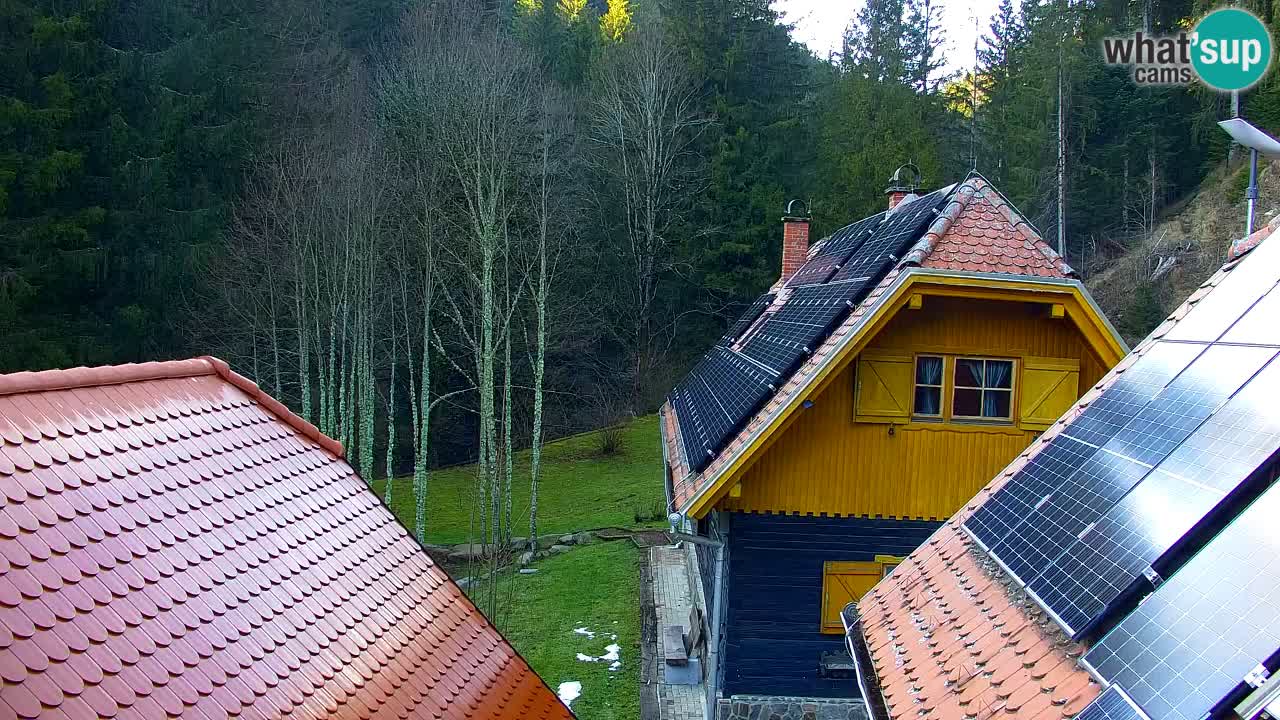 Webcam Lukanja – Pohorje houses a Water village