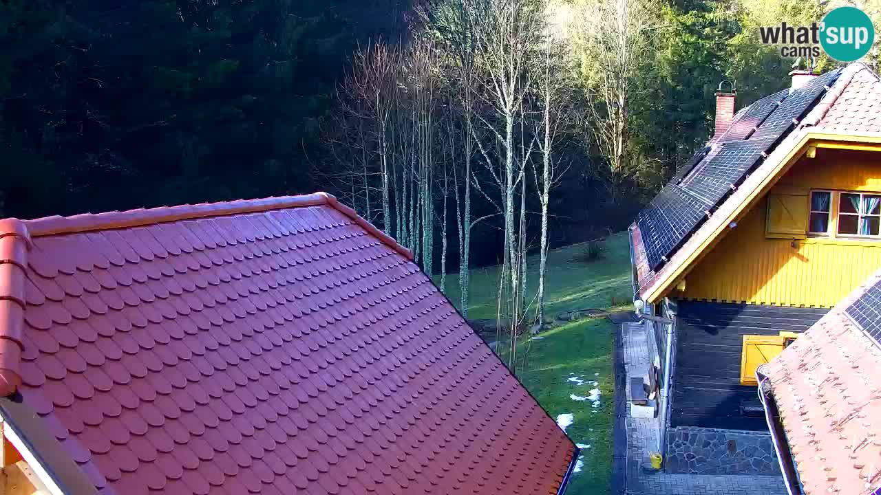 Webcam Lukanja – Pohorje houses a Water village