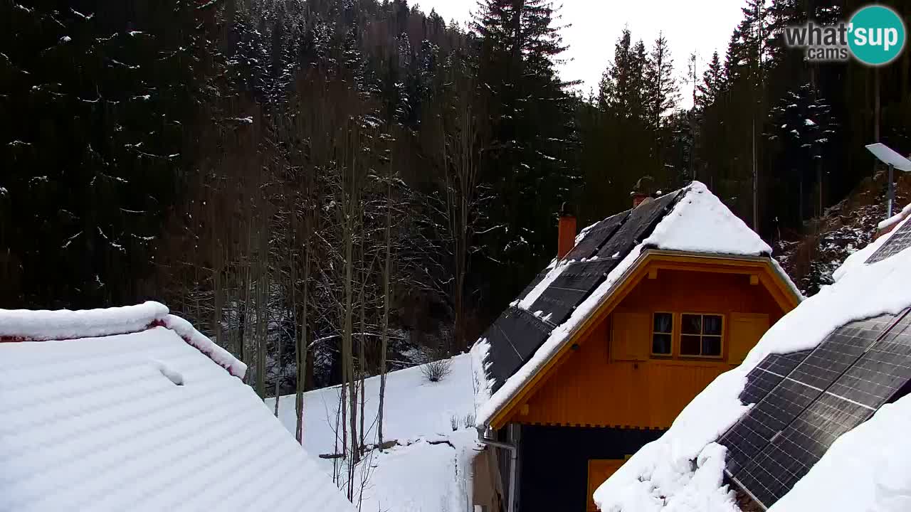Webcam Lukanja – Pohorje houses a Water village