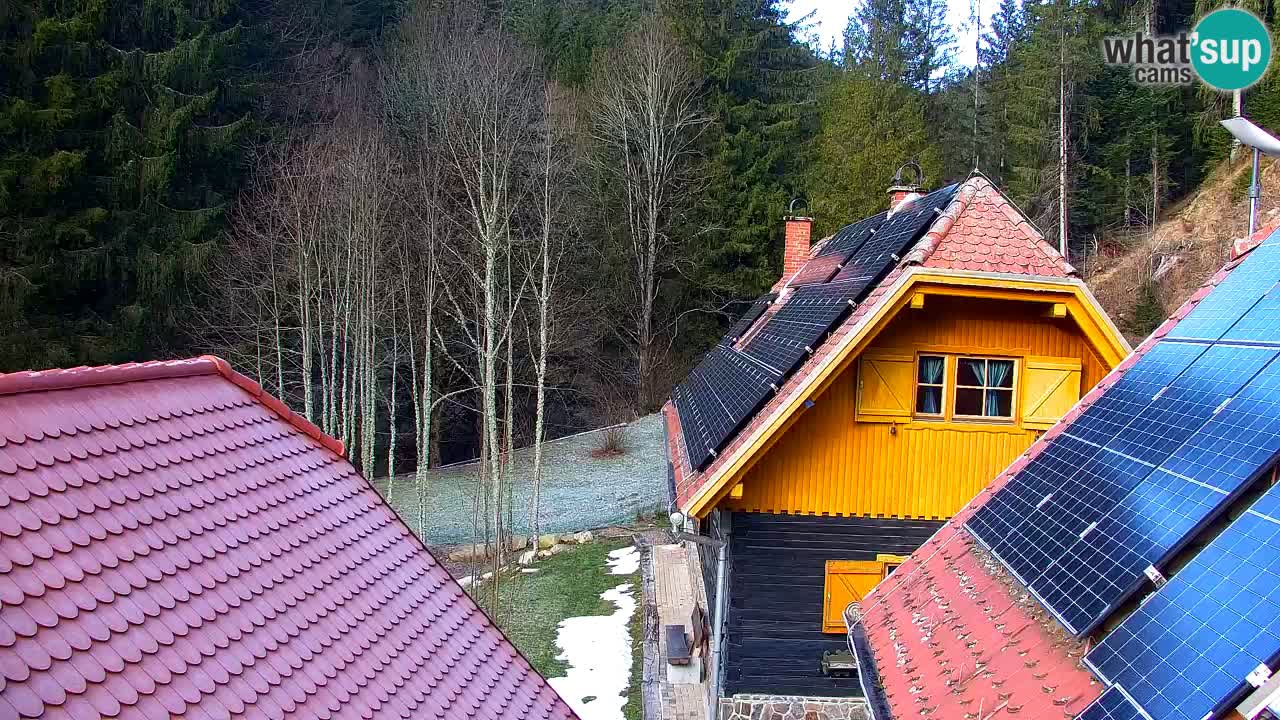 Webcam Lukanja – Pohorje houses a Water village