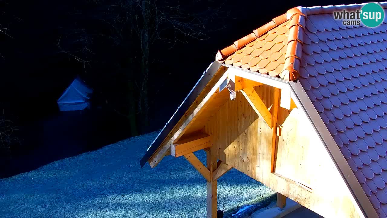 Webcam Lukanja – Pohorje houses a Water village