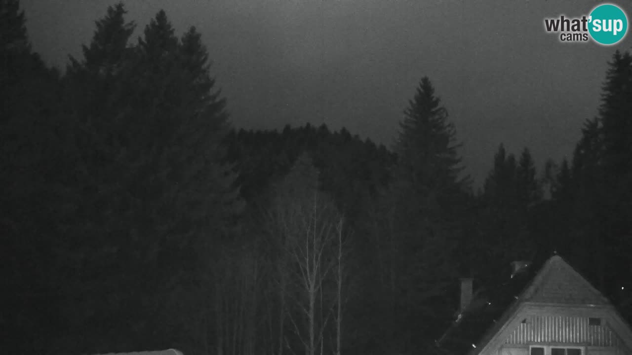 Webcam Lukanja – Pohorje houses a Water village