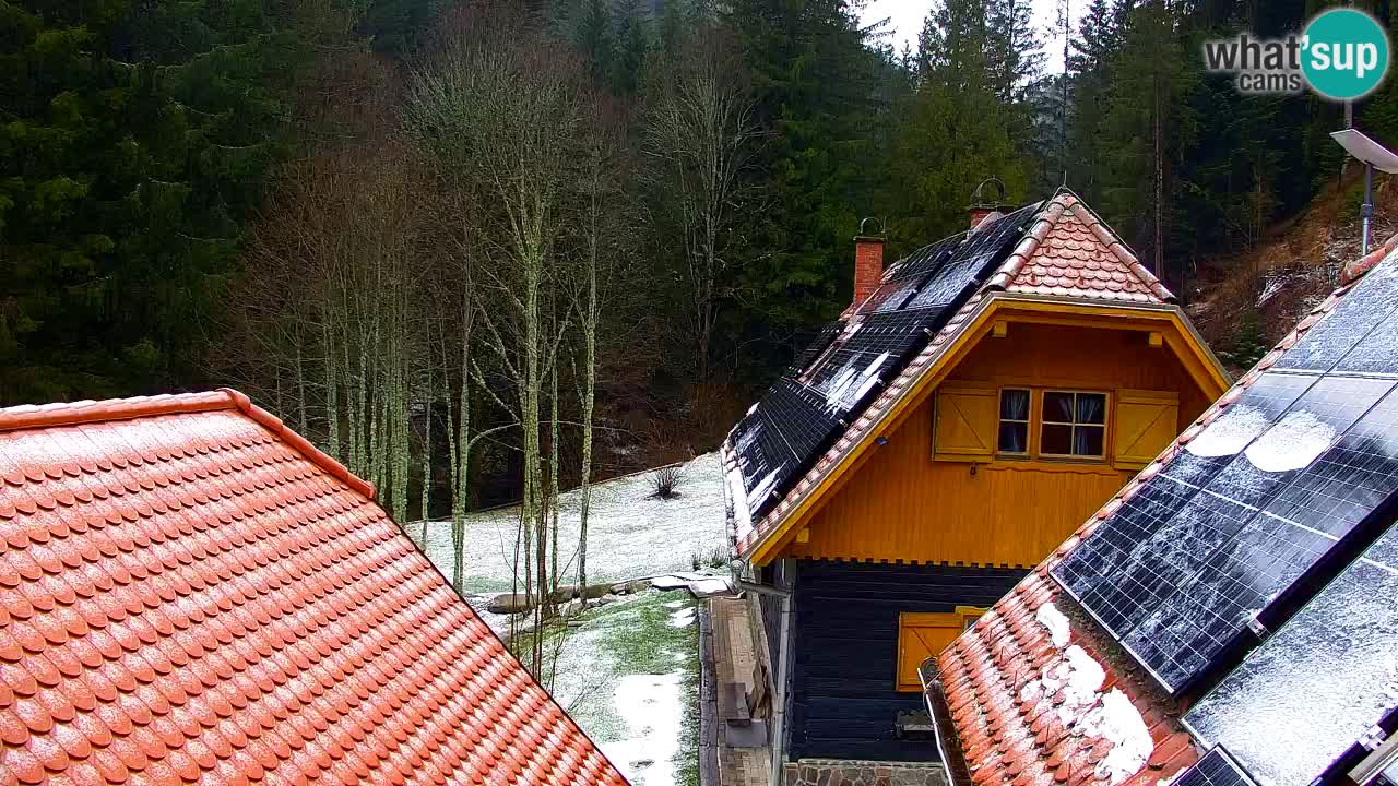 Webcam Lukanja – Pohorje houses a Water village