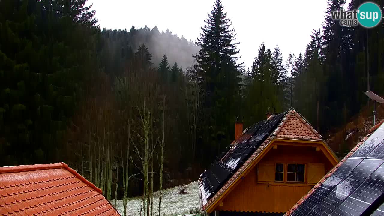 Webcam Lukanja – Pohorje houses a Water village