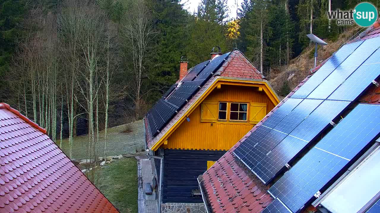 Webcam Lukanja – Pohorje houses a Water village