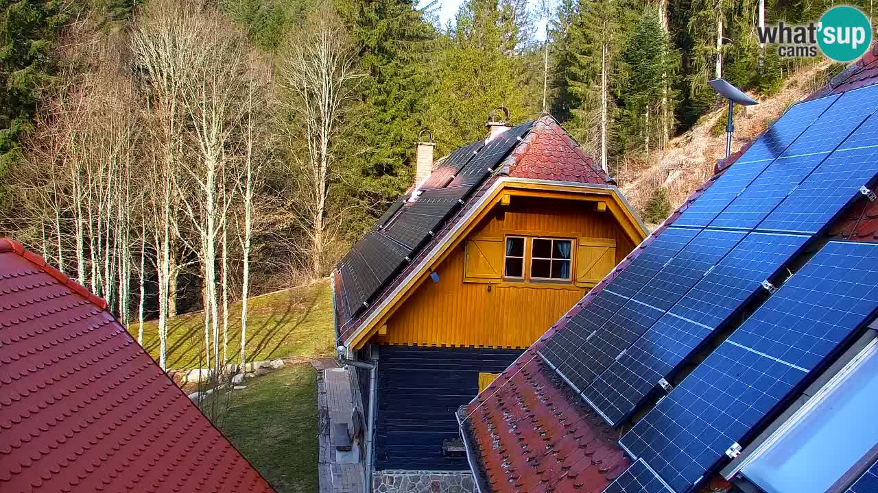 Webcam Lukanja – Pohorje houses a Water village