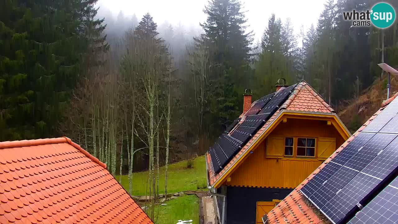 Webcam Lukanja – Pohorje houses a Water village