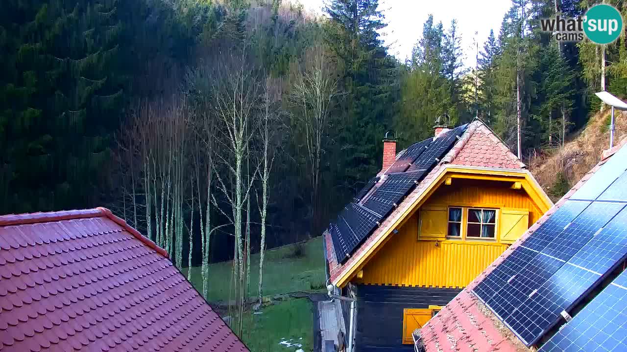 Webcam Lukanja – Pohorje houses a Water village