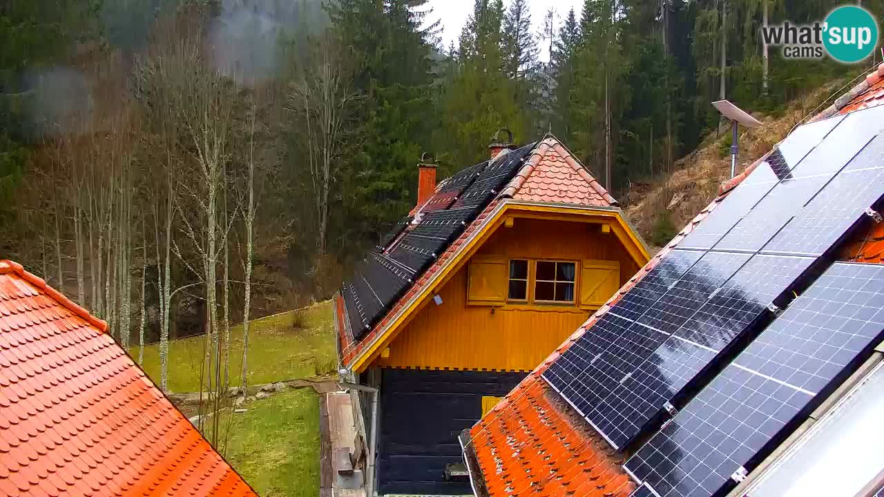 Webcam Lukanja – Pohorje houses a Water village