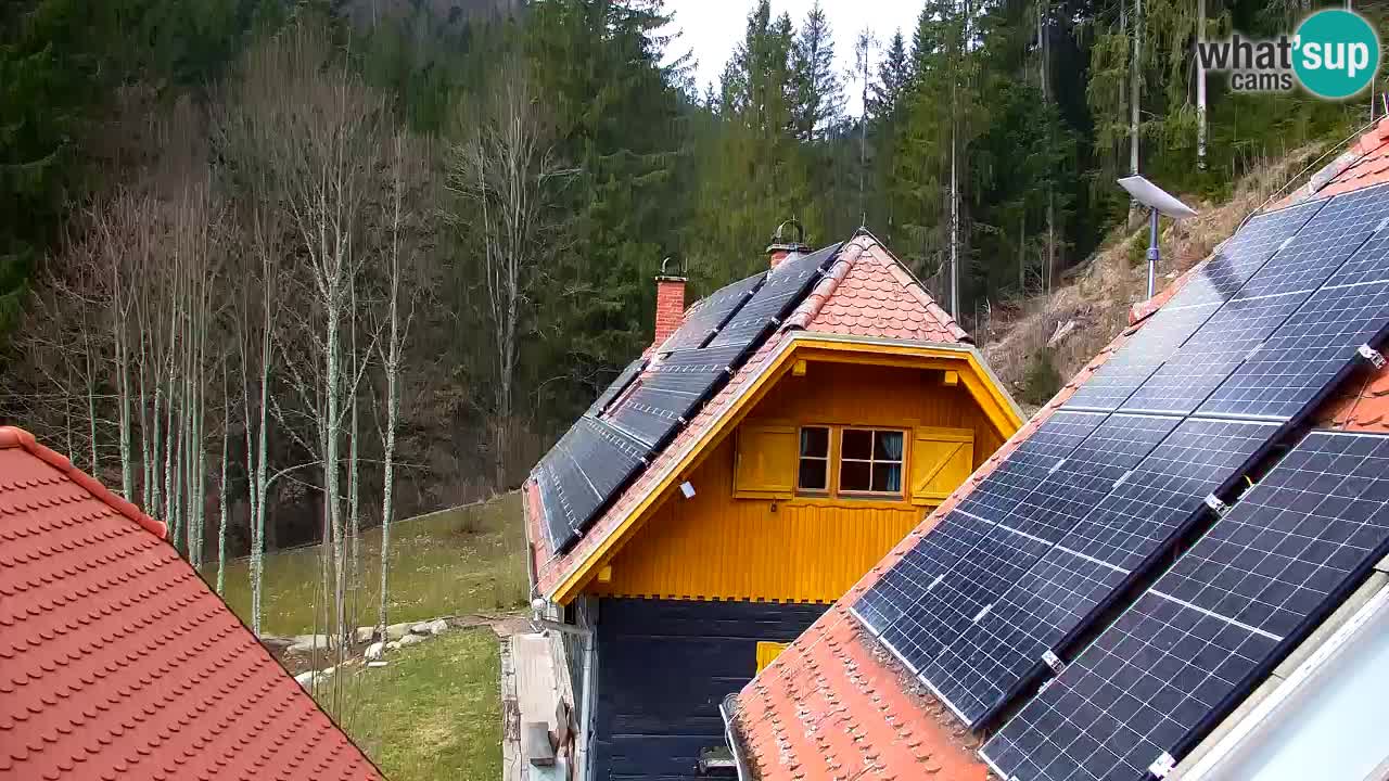 Webcam Lukanja – Pohorje houses a Water village