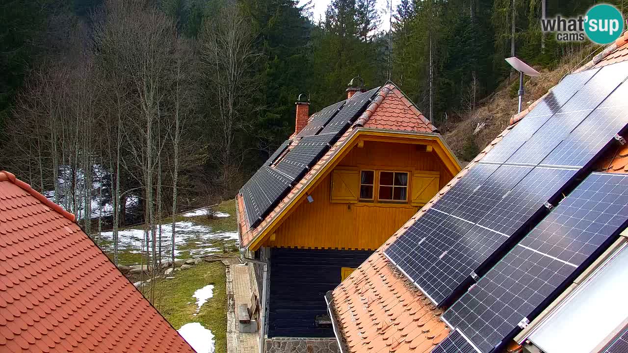 Webcam Lukanja – Pohorje houses a Water village