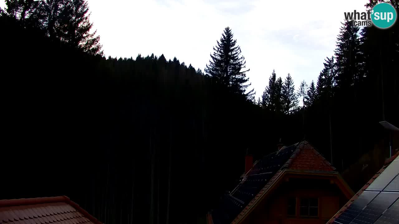 Webcam Lukanja – Pohorje houses a Water village