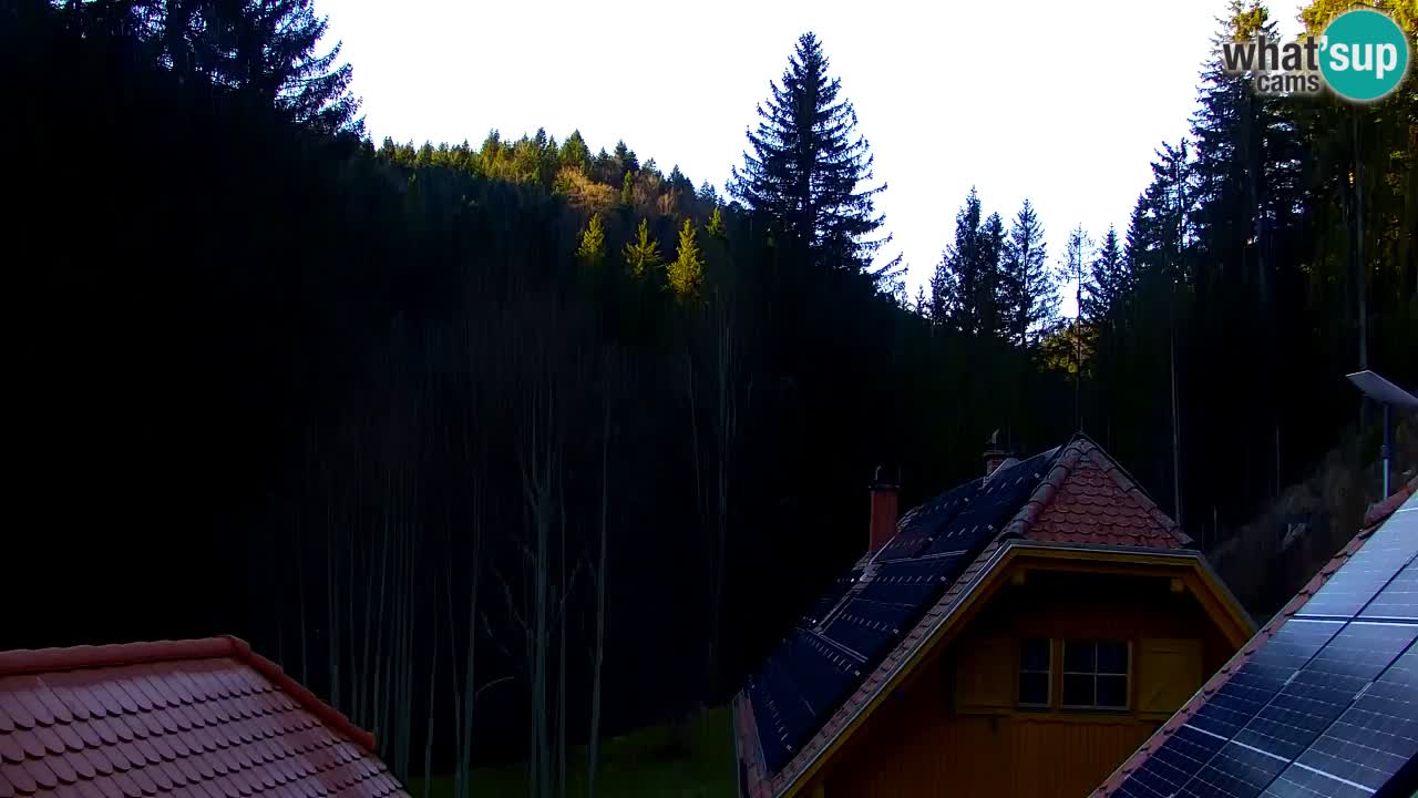 Webcam Lukanja – Pohorje houses a Water village
